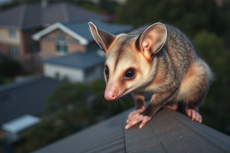 Possum in Mckinnon residential area